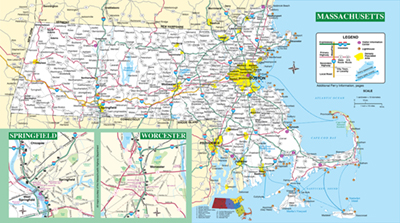 Map of the State Map for the MOTT Getaway Guide